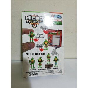 TMNT Micro Figures Set of 2 TEENAGE MUTANT NINJA TURTLES World's Micheal Donatel